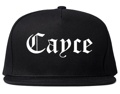 Cayce South Carolina SC Old English Mens Snapback Hat Black
