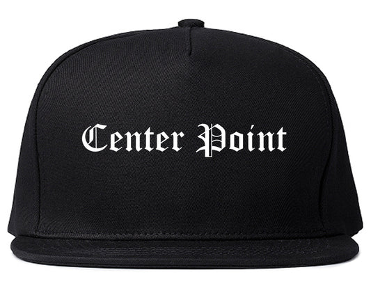 Center Point Alabama AL Old English Mens Snapback Hat Black