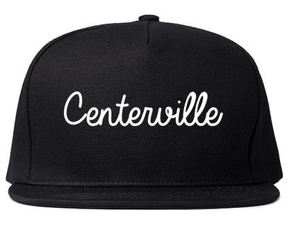 Centerville Georgia GA Script Mens Snapback Hat Black