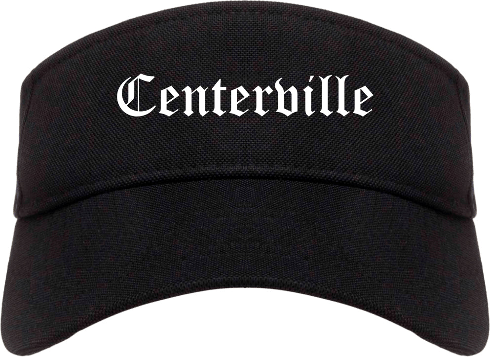 Centerville Georgia GA Old English Mens Visor Cap Hat Black