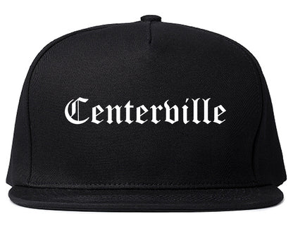 Centerville Ohio OH Old English Mens Snapback Hat Black