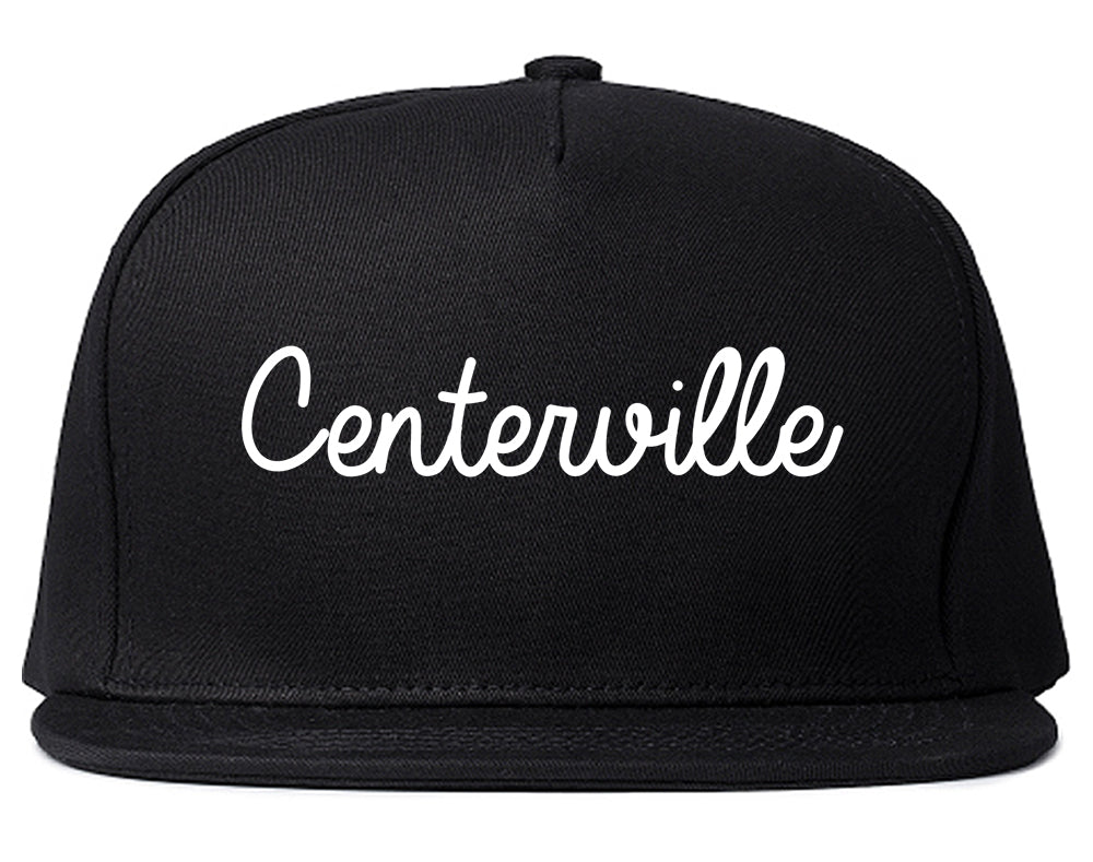 Centerville Ohio OH Script Mens Snapback Hat Black