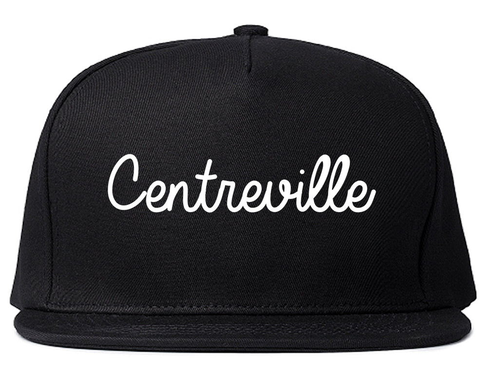 Centreville Illinois IL Script Mens Snapback Hat Black