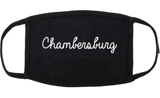 Chambersburg Pennsylvania PA Script Cotton Face Mask Black