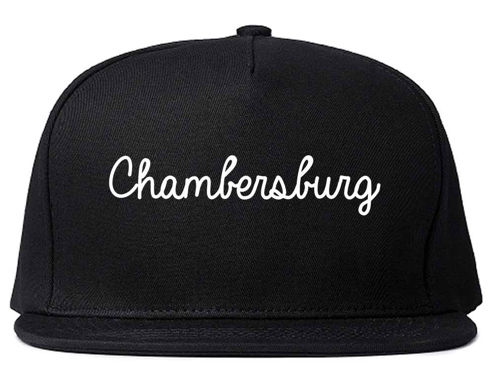 Chambersburg Pennsylvania PA Script Mens Snapback Hat Black