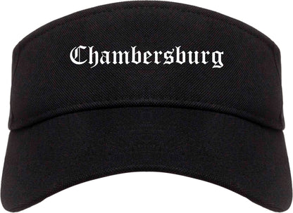 Chambersburg Pennsylvania PA Old English Mens Visor Cap Hat Black