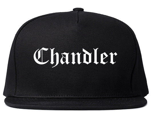 Chandler Arizona AZ Old English Mens Snapback Hat Black