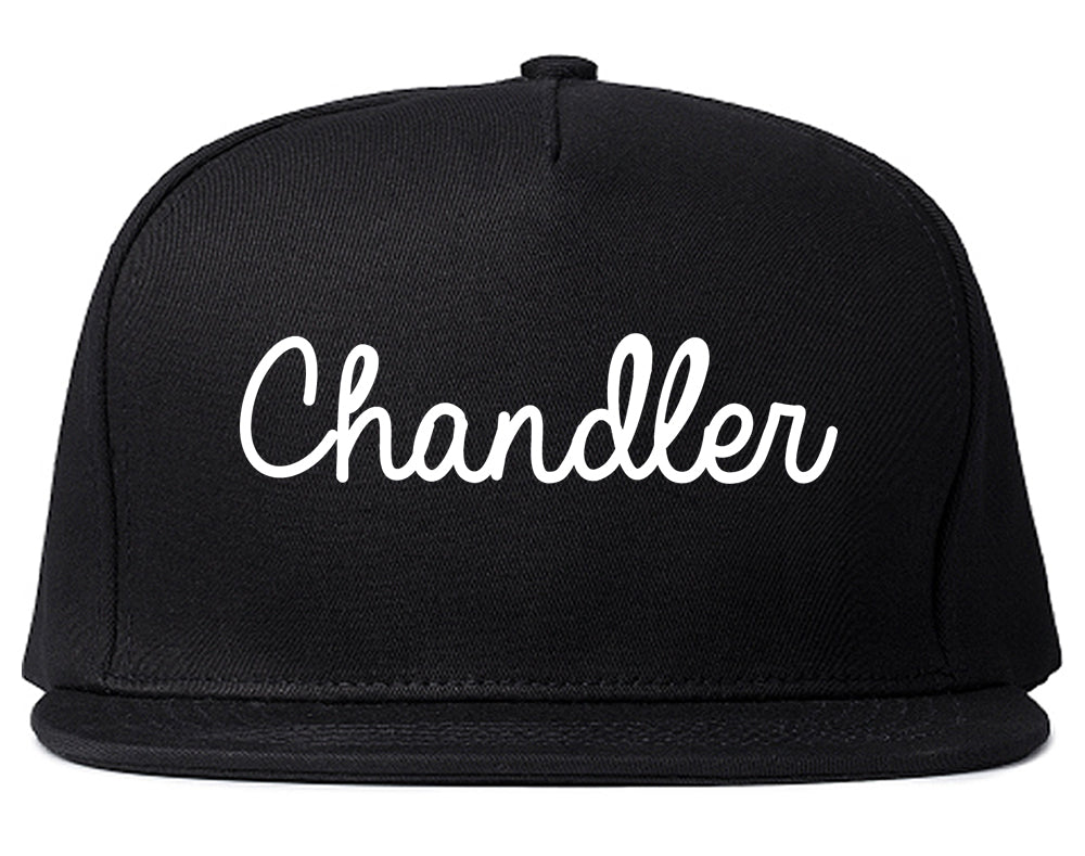 Chandler Arizona AZ Script Mens Snapback Hat Black