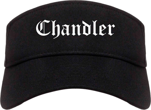 Chandler Arizona AZ Old English Mens Visor Cap Hat Black