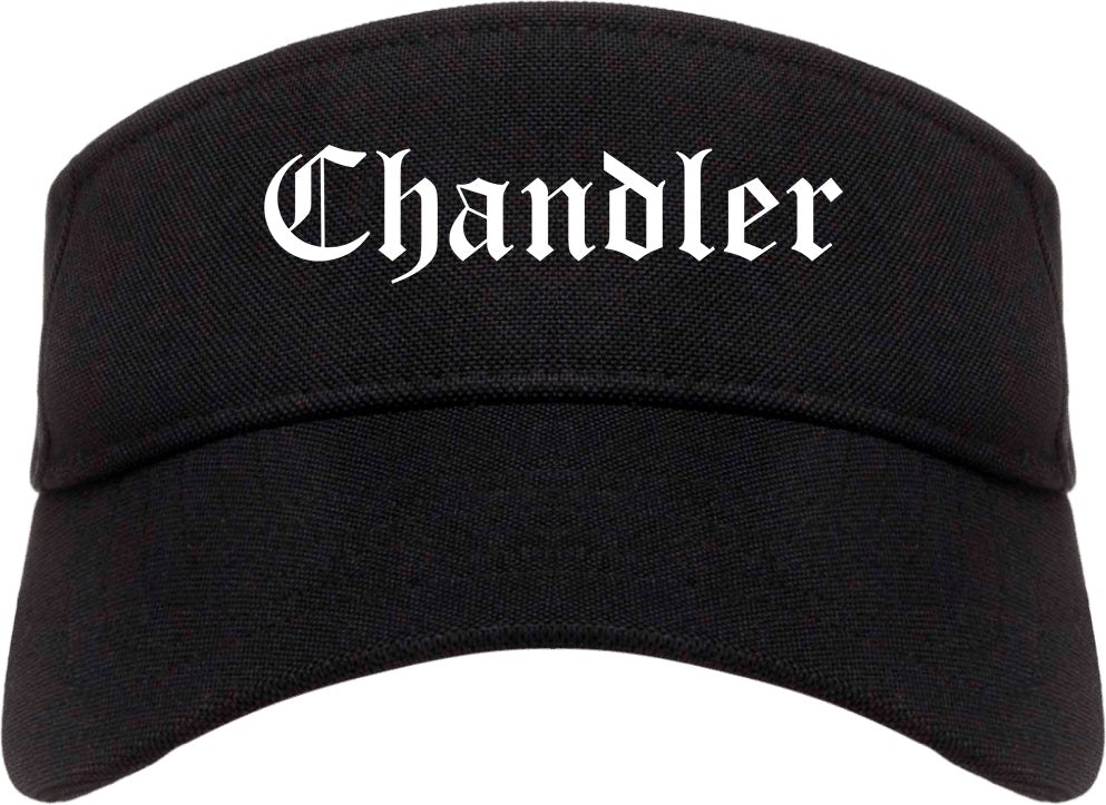 Chandler Arizona AZ Old English Mens Visor Cap Hat Black