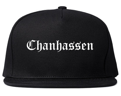 Chanhassen Minnesota MN Old English Mens Snapback Hat Black