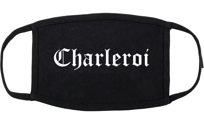 Charleroi Pennsylvania PA Old English Cotton Face Mask Black