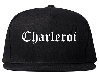 Charleroi Pennsylvania PA Old English Mens Snapback Hat Black