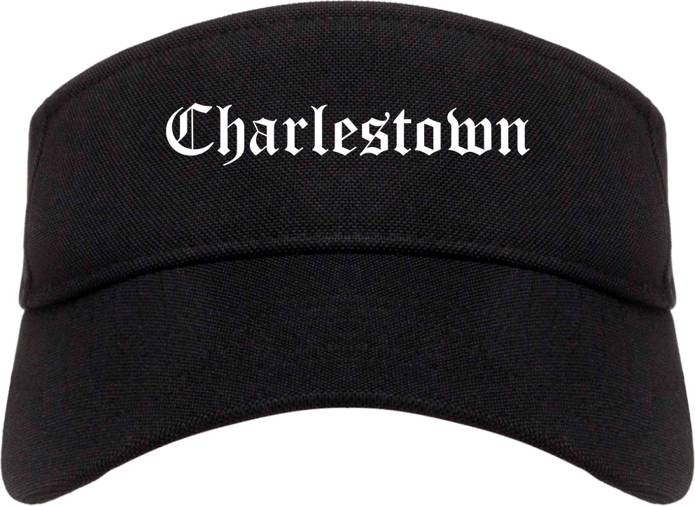 Charlestown Indiana IN Old English Mens Visor Cap Hat Black