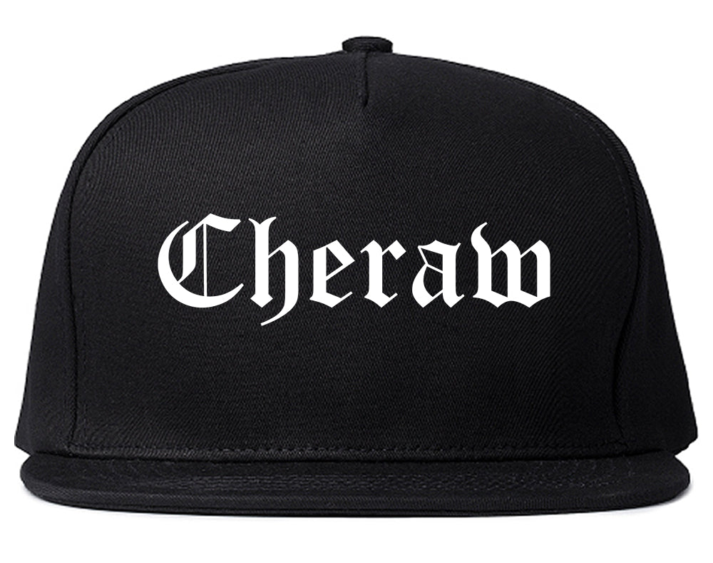 Cheraw South Carolina SC Old English Mens Snapback Hat Black