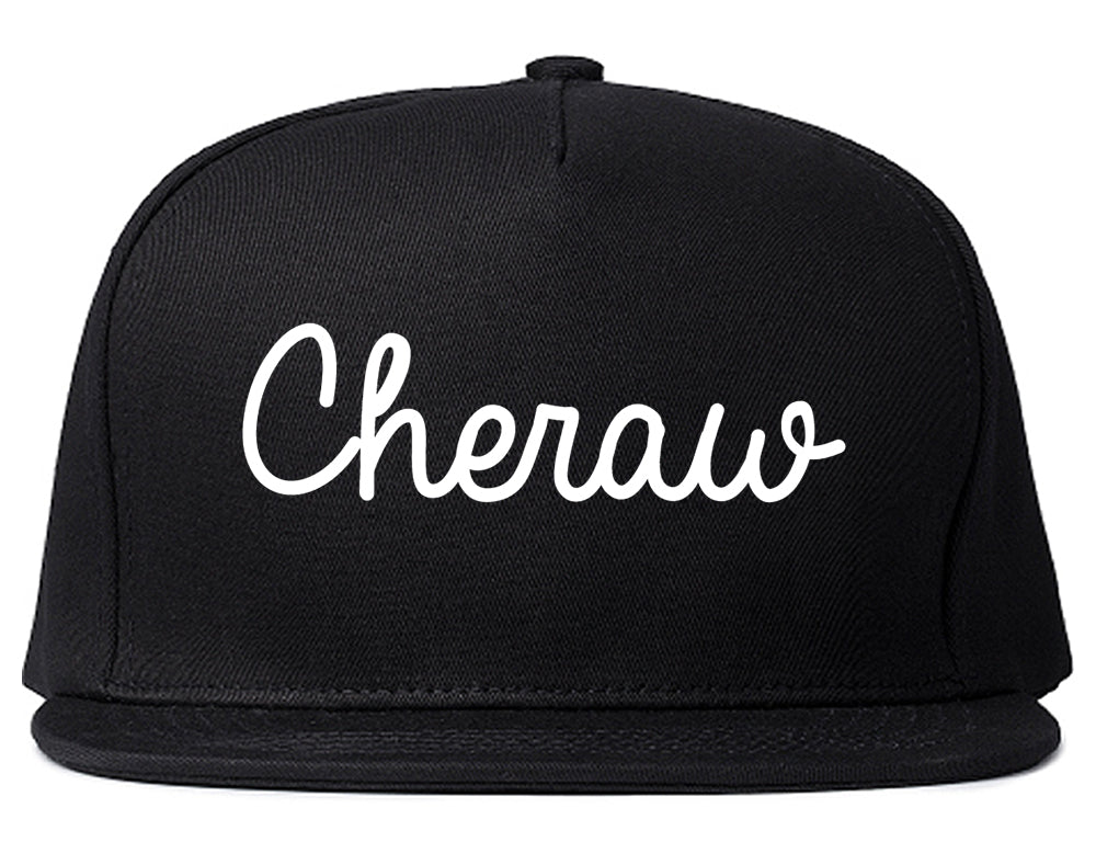 Cheraw South Carolina SC Script Mens Snapback Hat Black