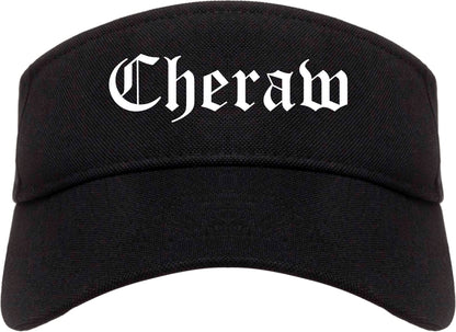 Cheraw South Carolina SC Old English Mens Visor Cap Hat Black