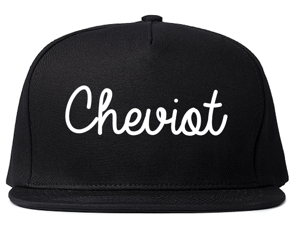 Cheviot Ohio OH Script Mens Snapback Hat Black