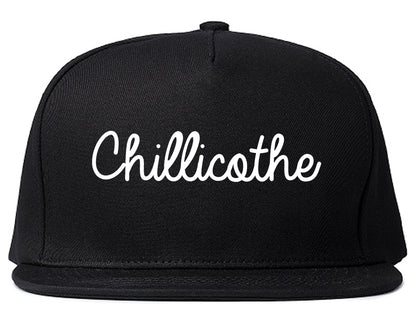 Chillicothe Missouri MO Script Mens Snapback Hat Black