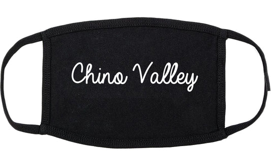 Chino Valley Arizona AZ Script Cotton Face Mask Black