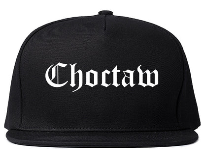 Choctaw Oklahoma OK Old English Mens Snapback Hat Black