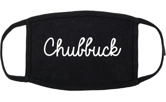 Chubbuck Idaho ID Script Cotton Face Mask Black