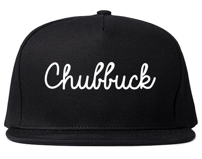 Chubbuck Idaho ID Script Mens Snapback Hat Black