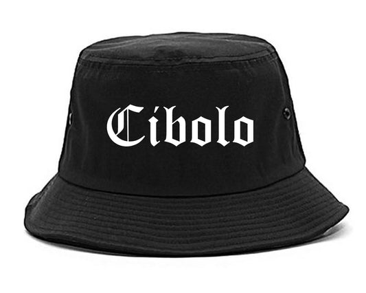 Cibolo Texas TX Old English Mens Bucket Hat Black