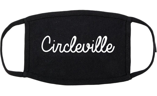 Circleville Ohio OH Script Cotton Face Mask Black