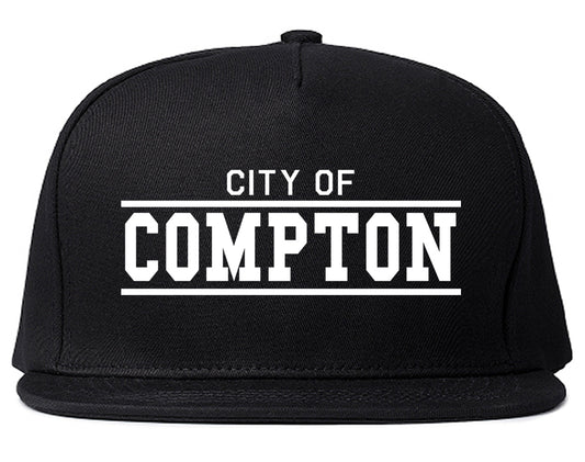 City Of Compton Lines California Mens Snapback Hat Black