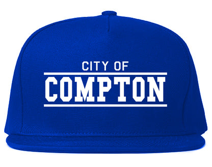 City Of Compton Lines California Mens Snapback Hat Royal Blue