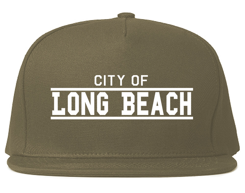 City Of Long Beach California Mens Snapback Hat Grey