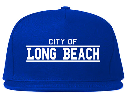 City Of Long Beach California Mens Snapback Hat Royal Blue