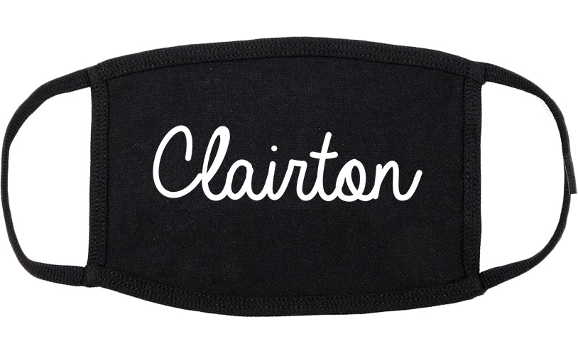 Clairton Pennsylvania PA Script Cotton Face Mask Black