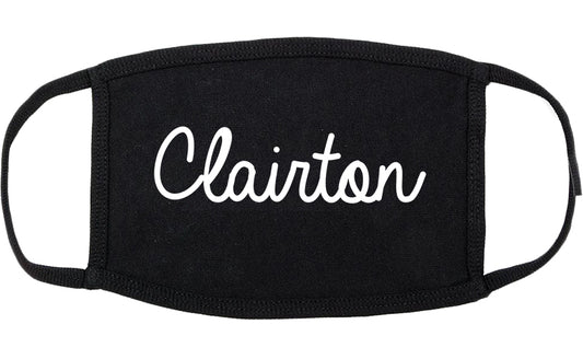 Clairton Pennsylvania PA Script Cotton Face Mask Black