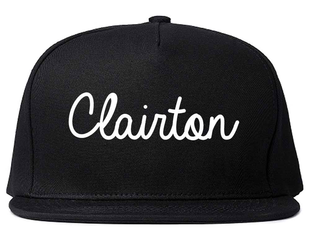 Clairton Pennsylvania PA Script Mens Snapback Hat Black