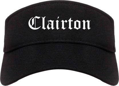 Clairton Pennsylvania PA Old English Mens Visor Cap Hat Black