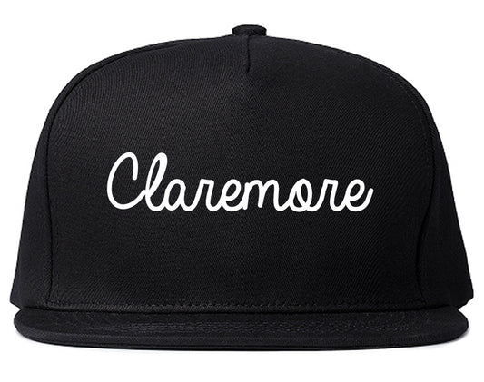 Claremore Oklahoma OK Script Mens Snapback Hat Black