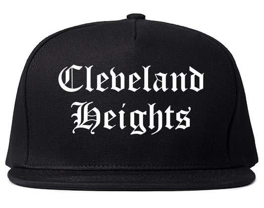 Cleveland Heights Ohio OH Old English Mens Snapback Hat Black