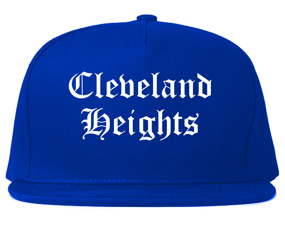 Cleveland Heights Ohio OH Old English Mens Snapback Hat Royal Blue