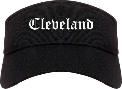 Cleveland Tennessee TN Old English Mens Visor Cap Hat Black