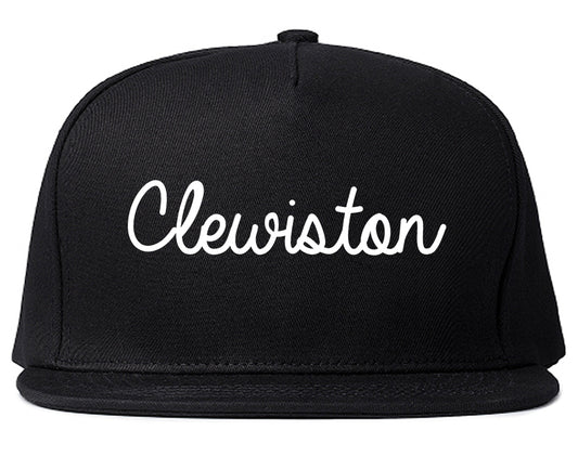 Clewiston Florida FL Script Mens Snapback Hat Black