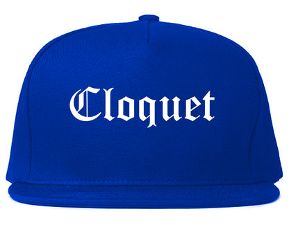 Cloquet Minnesota MN Old English Mens Snapback Hat Royal Blue