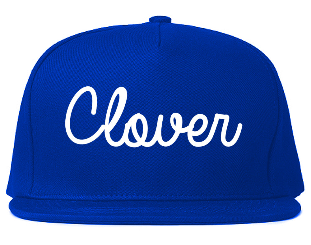 Clover South Carolina SC Script Mens Snapback Hat Royal Blue