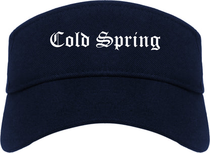 Cold Spring Kentucky KY Old English Mens Visor Cap Hat Navy Blue