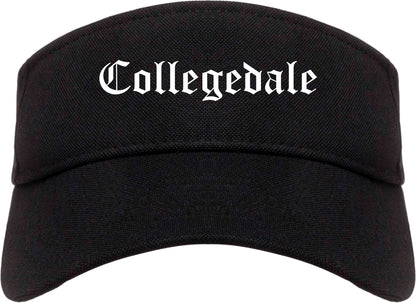 Collegedale Tennessee TN Old English Mens Visor Cap Hat Black
