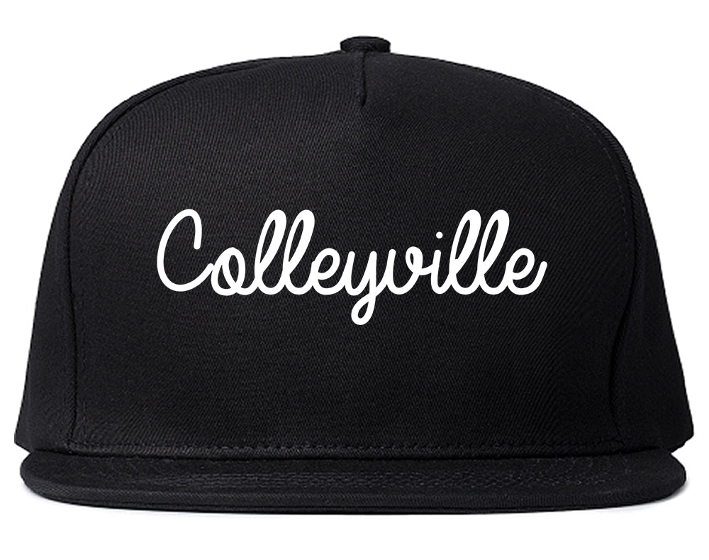 Colleyville Texas TX Script Mens Snapback Hat Black
