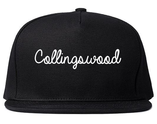 Collingswood New Jersey NJ Script Mens Snapback Hat Black