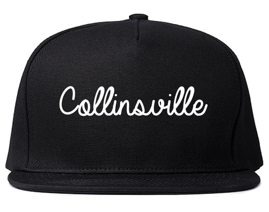 Collinsville Oklahoma OK Script Mens Snapback Hat Black
