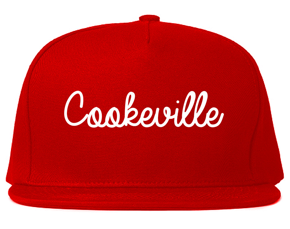 Cookeville Tennessee TN Script Mens Snapback Hat Red